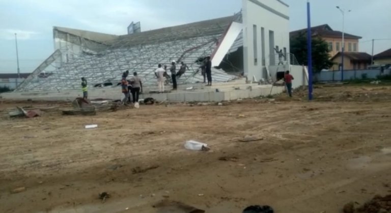 KOFORIDUA JACKSON PARK REDEVELOPMENT PROJECT COLLAPSES; TWO WORKERS INJURED
